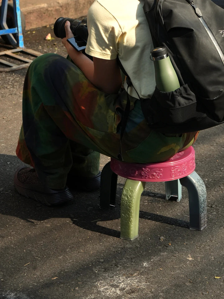 Squat Stool - Dragonfruit