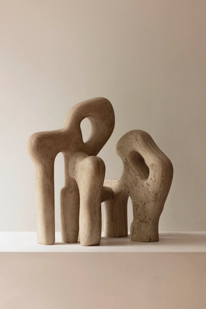 Ósea III Sculpture - Travertine
