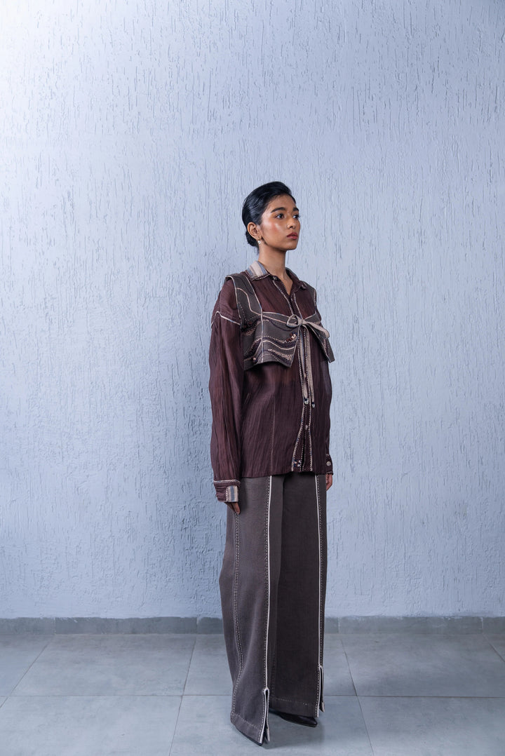 Unquiet Tie-up Blouse