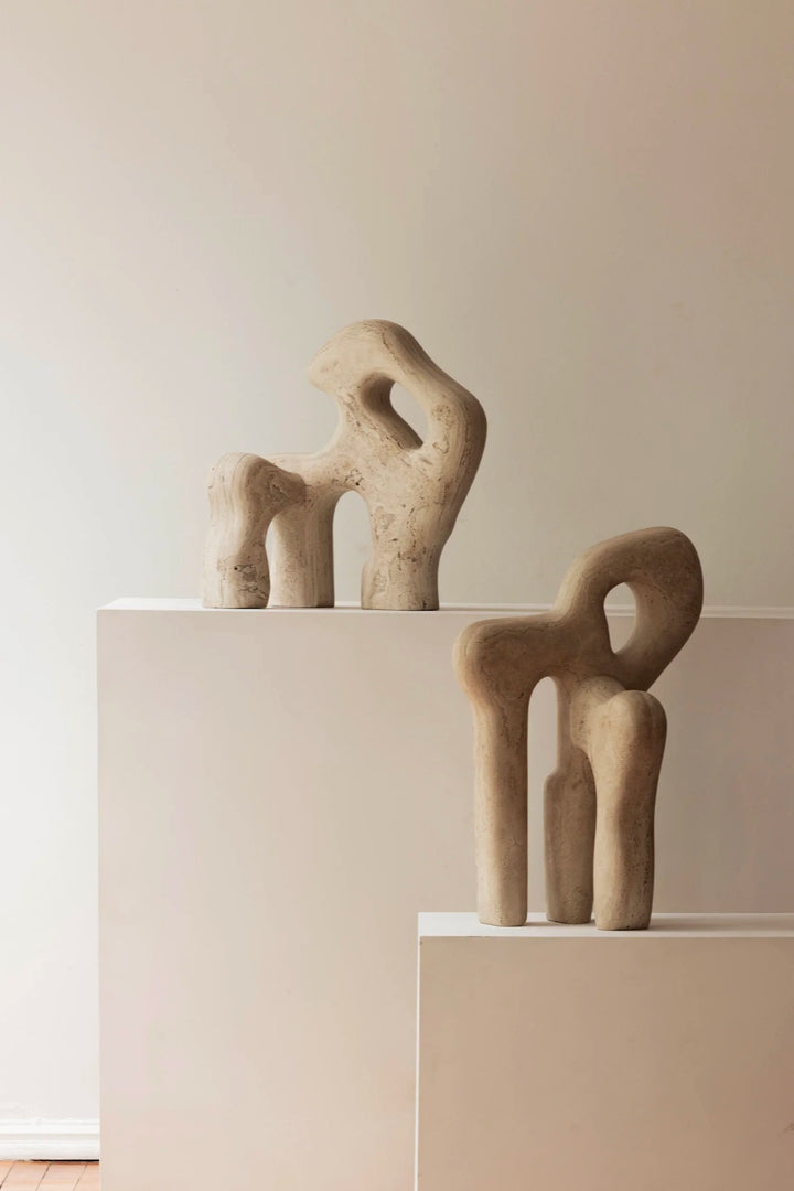 Ósea III Sculpture - Travertine