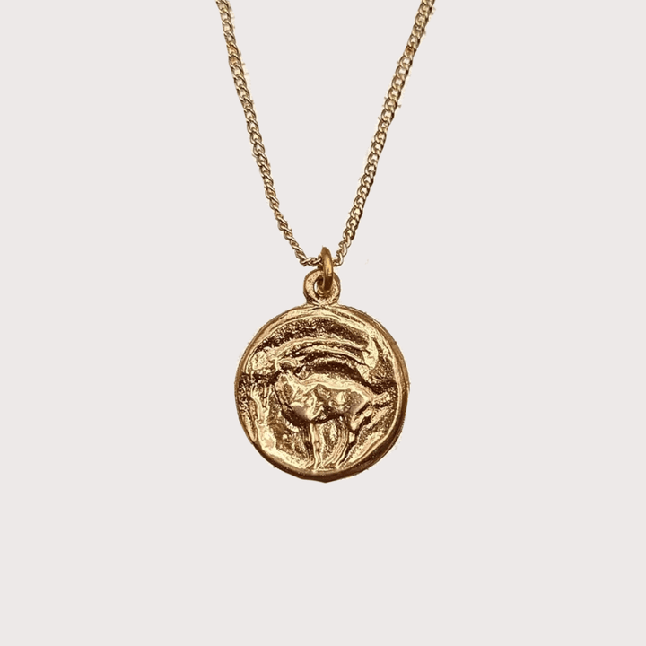 Capricorn Necklace - Gold by Kiala Kanzi at White Label Project