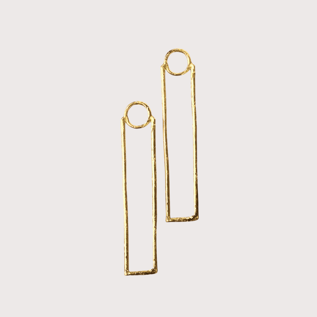 Chimes of Wisdom Earrings - Gold by Kiala Kanzi at White Label Project