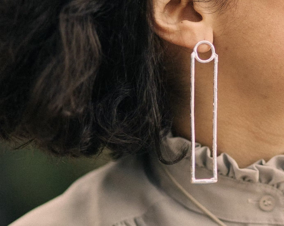 Chimes of Wisdom Earrings - Silver by Kiala Kanzi at White Label Project