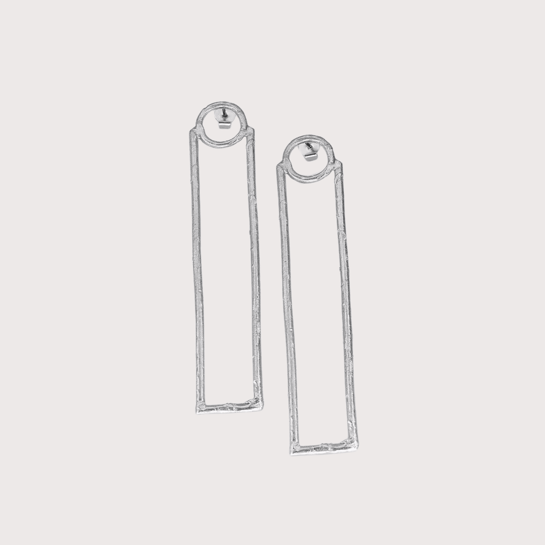 Chimes of Wisdom Earrings - Silver by Kiala Kanzi at White Label Project