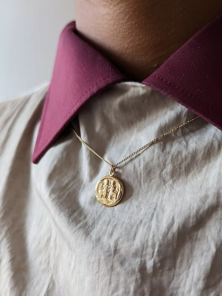 Gemini Necklace - Gold by Kiala Kanzi at White Label Project