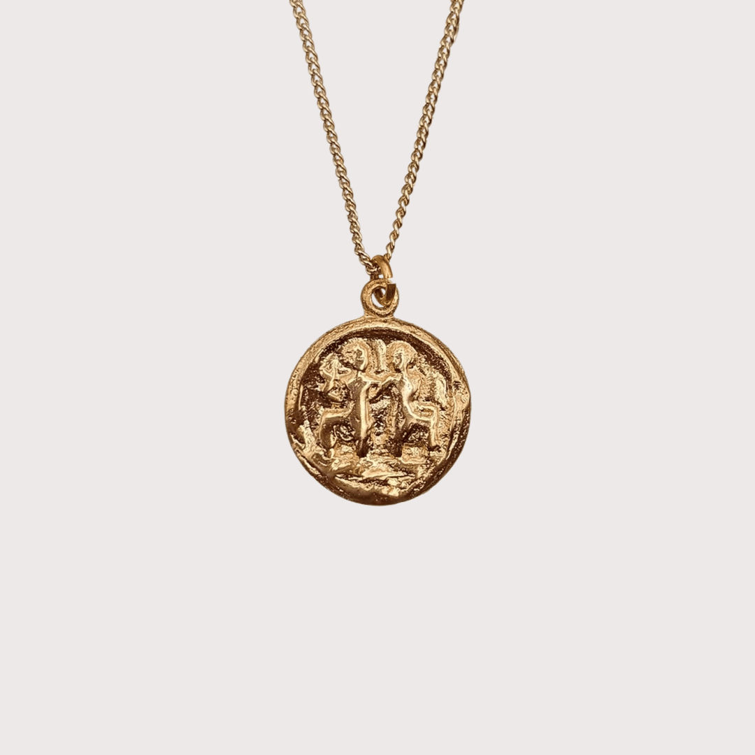 Gemini Necklace - Gold by Kiala Kanzi at White Label Project