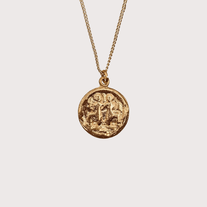 Gemini Necklace - Gold by Kiala Kanzi at White Label Project