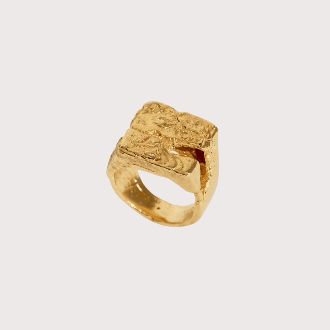 Heart of Matter Ring - Gold by Kiala Kanzi at White Label Project