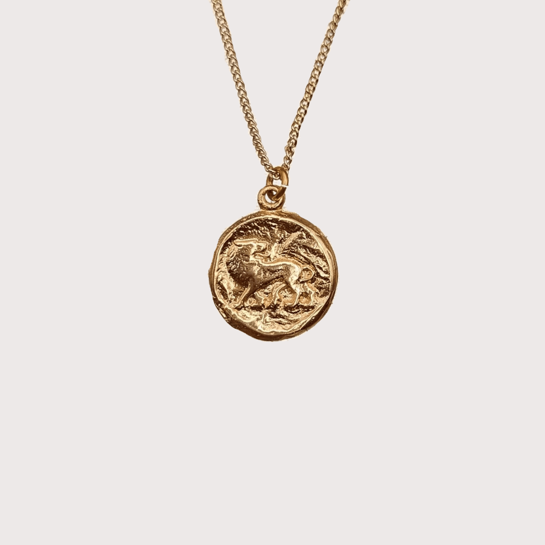 Leo Necklace - Gold by Kiala Kanzi at White Label Project