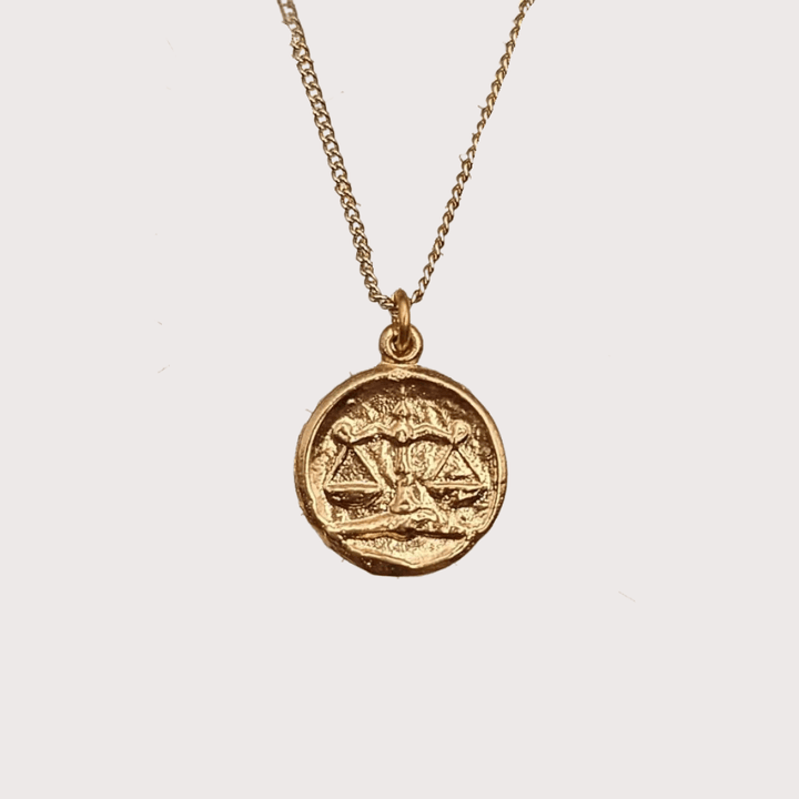 Libra Necklace - Gold by Kiala Kanzi at White Label Project