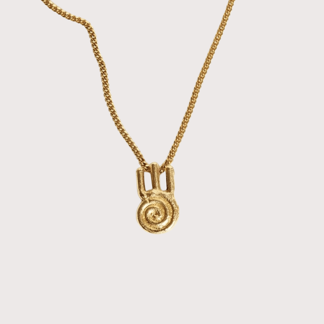 Lucky Charm Necklace - Gold by Kiala Kanzi at White Label Project