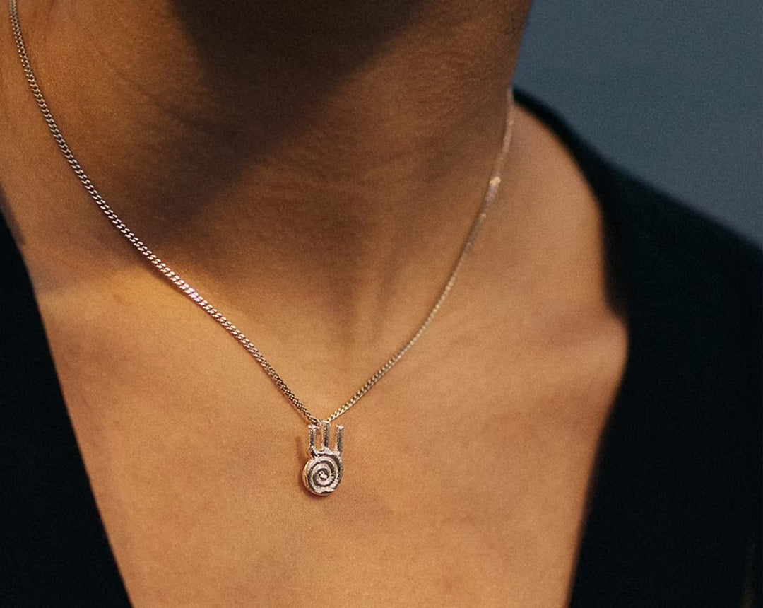 Lucky Charm Necklace - Silver by Kiala Kanzi at White Label Project