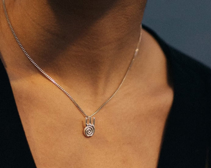 Lucky Charm Necklace - Silver by Kiala Kanzi at White Label Project