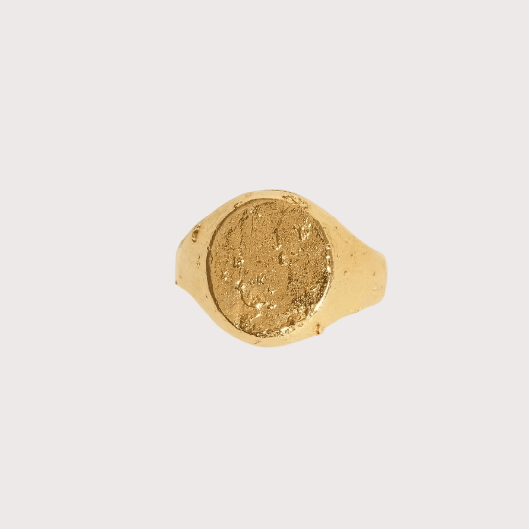 Mercury's Mask Ring - Gold by Kiala Kanzi at White Label Project