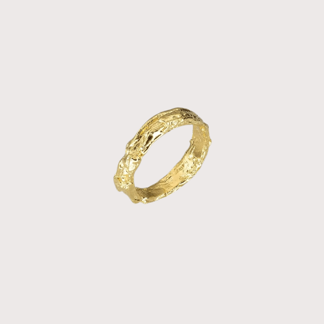 One Makes Two Double Ring - Gold by Kiala Kanzi at White Label Project