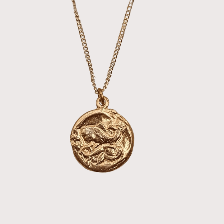 Pisces Necklace - Gold by Kiala Kanzi at White Label Project