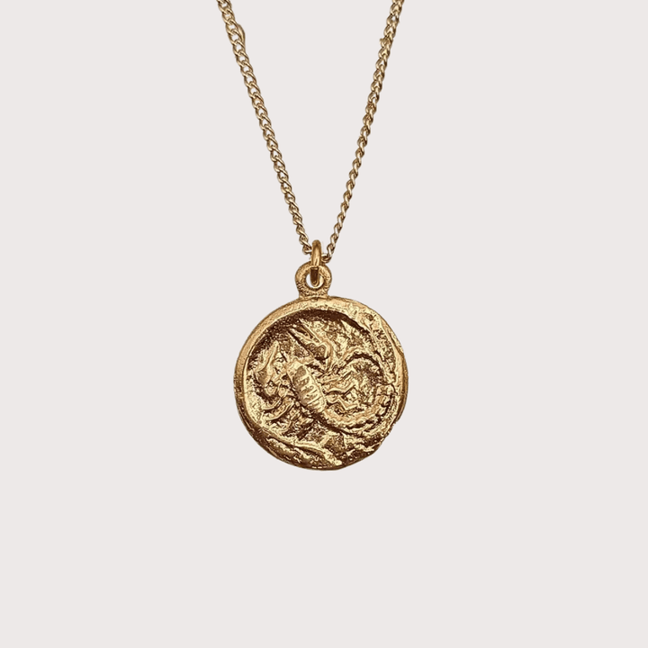 Scorpio Necklace - Gold by Kiala Kanzi at White Label Project