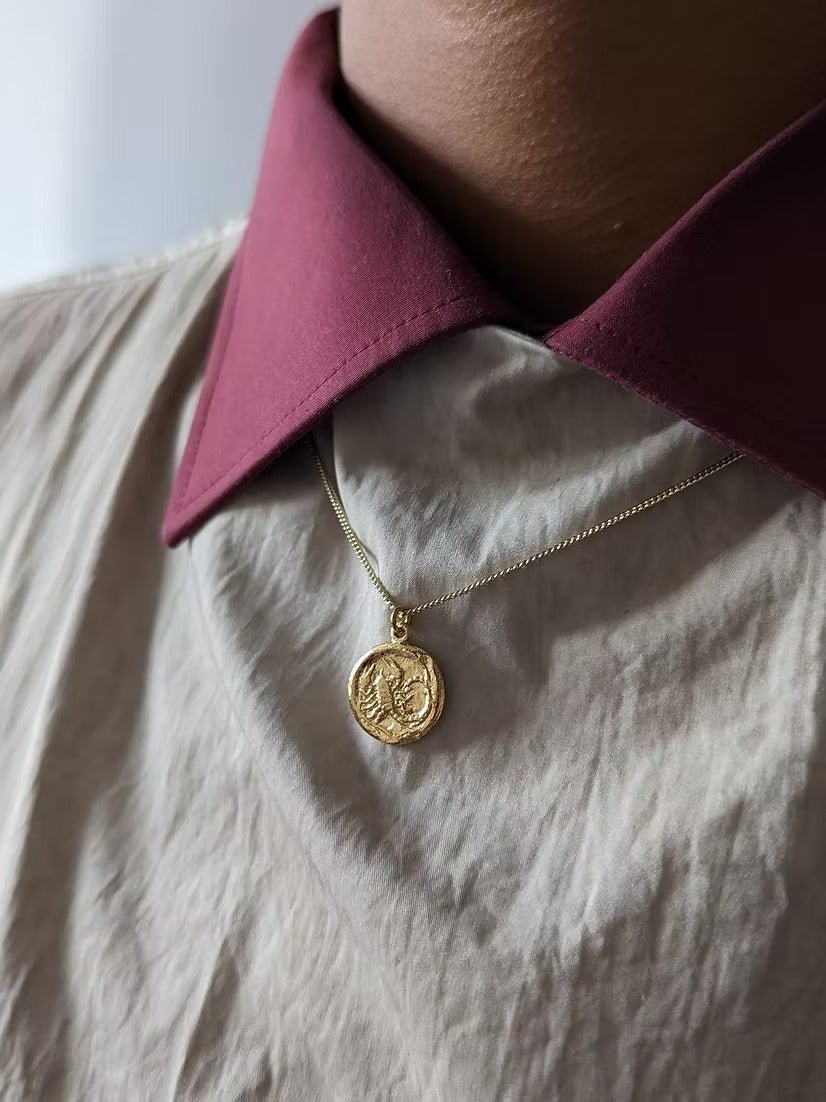 Scorpio Necklace - Gold by Kiala Kanzi at White Label Project