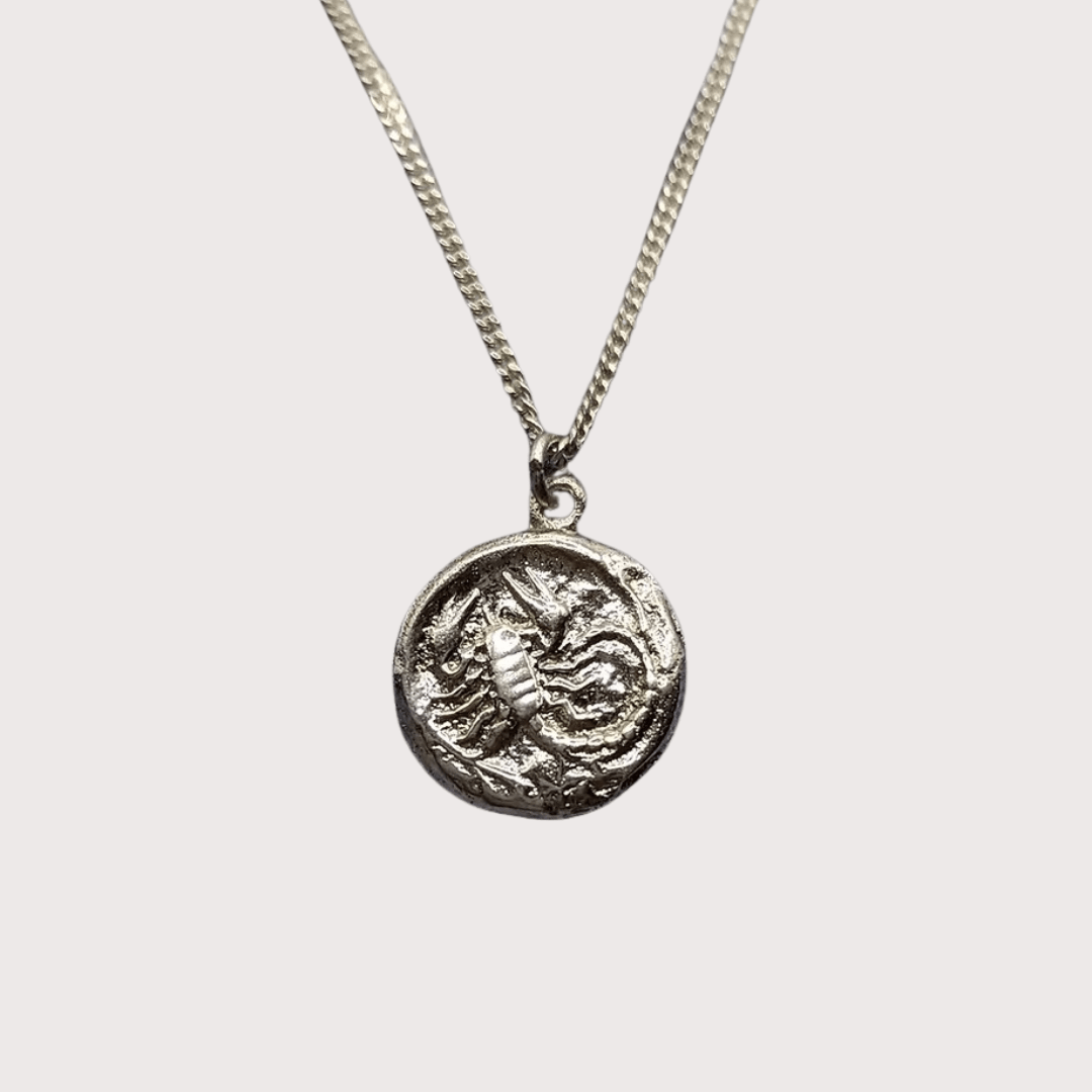 Scorpio Necklace - Silver by Kiala Kanzi at White Label Project