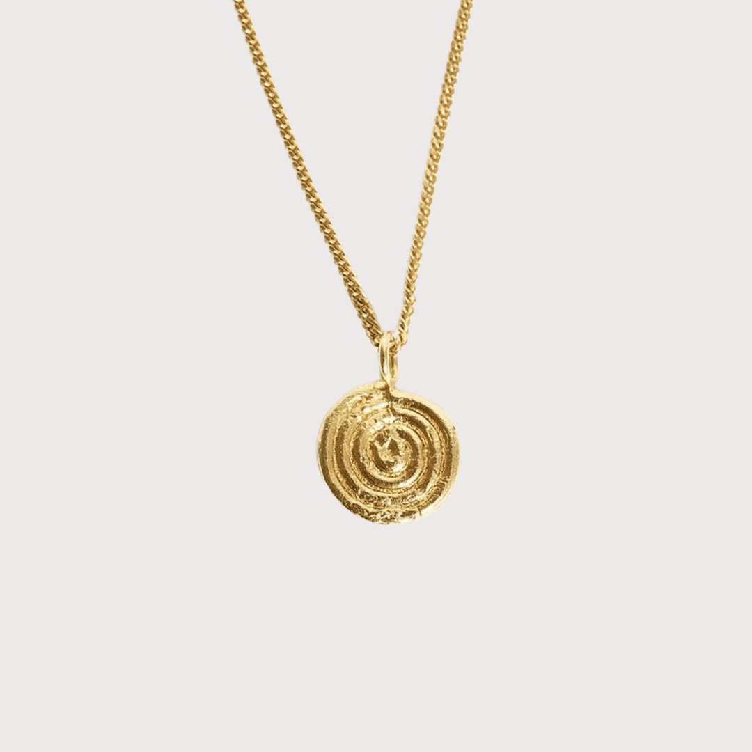 Spool of Life Necklace - Gold by Kiala Kanzi at White Label Project