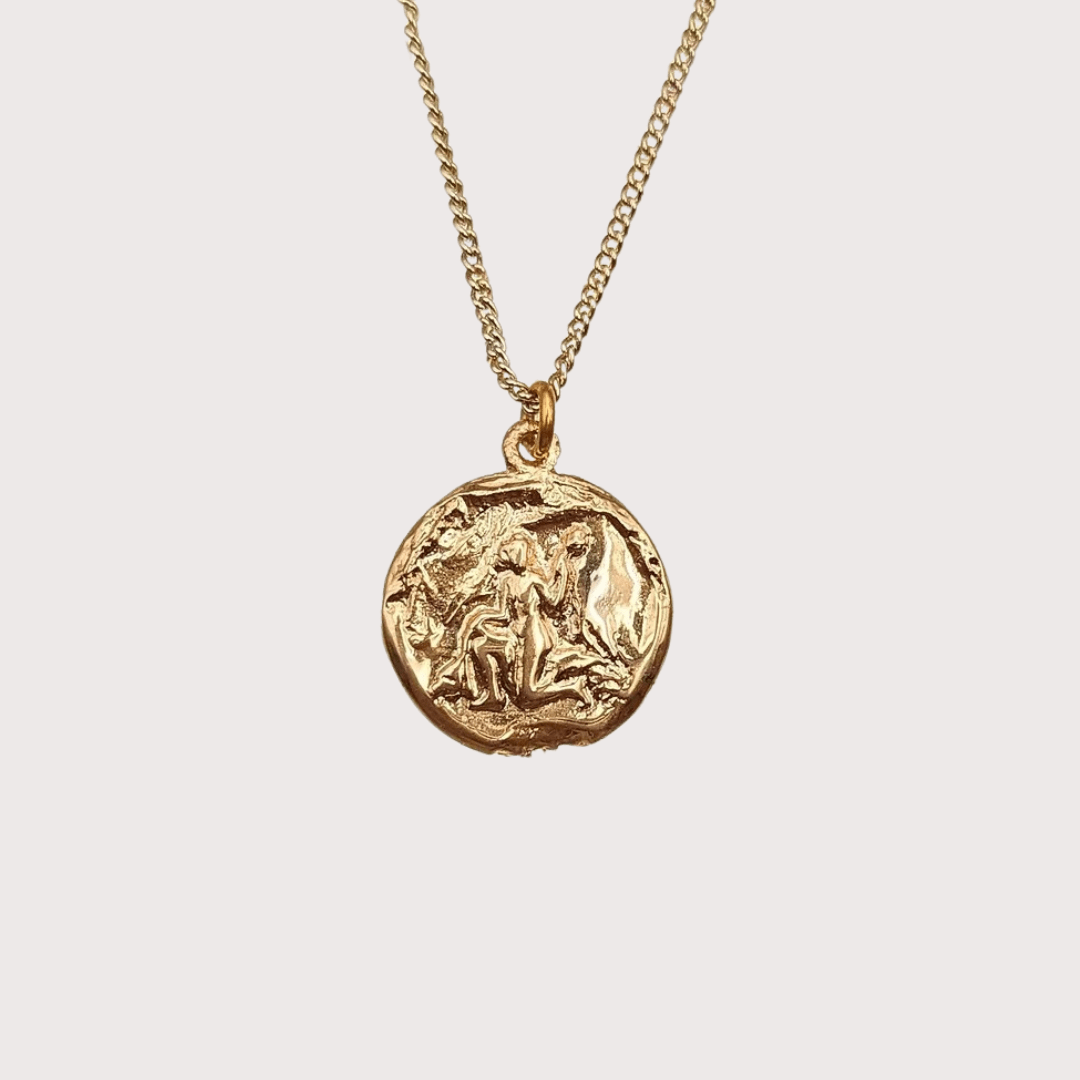 Virgo Necklace - Gold by Kiala Kanzi at White Label Project