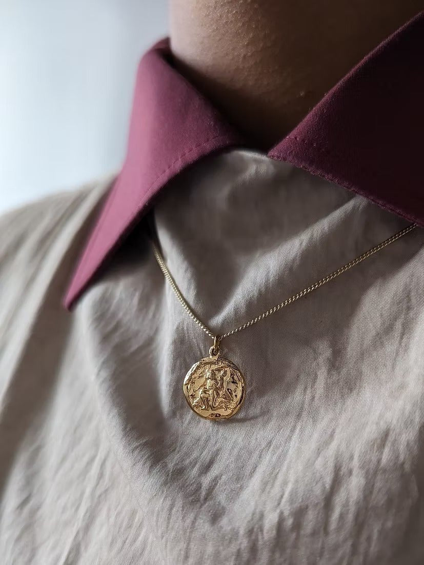 Virgo Necklace - Gold by Kiala Kanzi at White Label Project