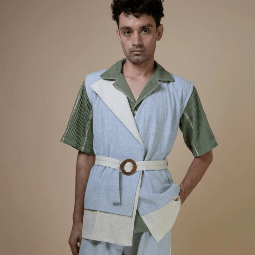 Meadows Unisex Assymetric Jacket by Lafaani at White Label Project