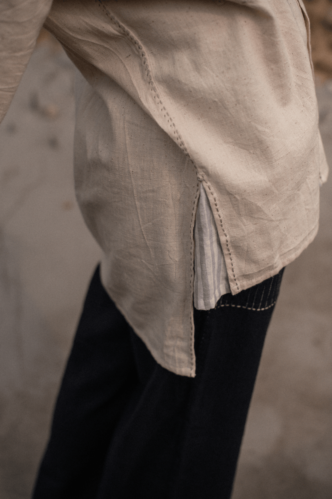 Seam Cotton Unisex Shirt - White by Lafaani at White Label Project