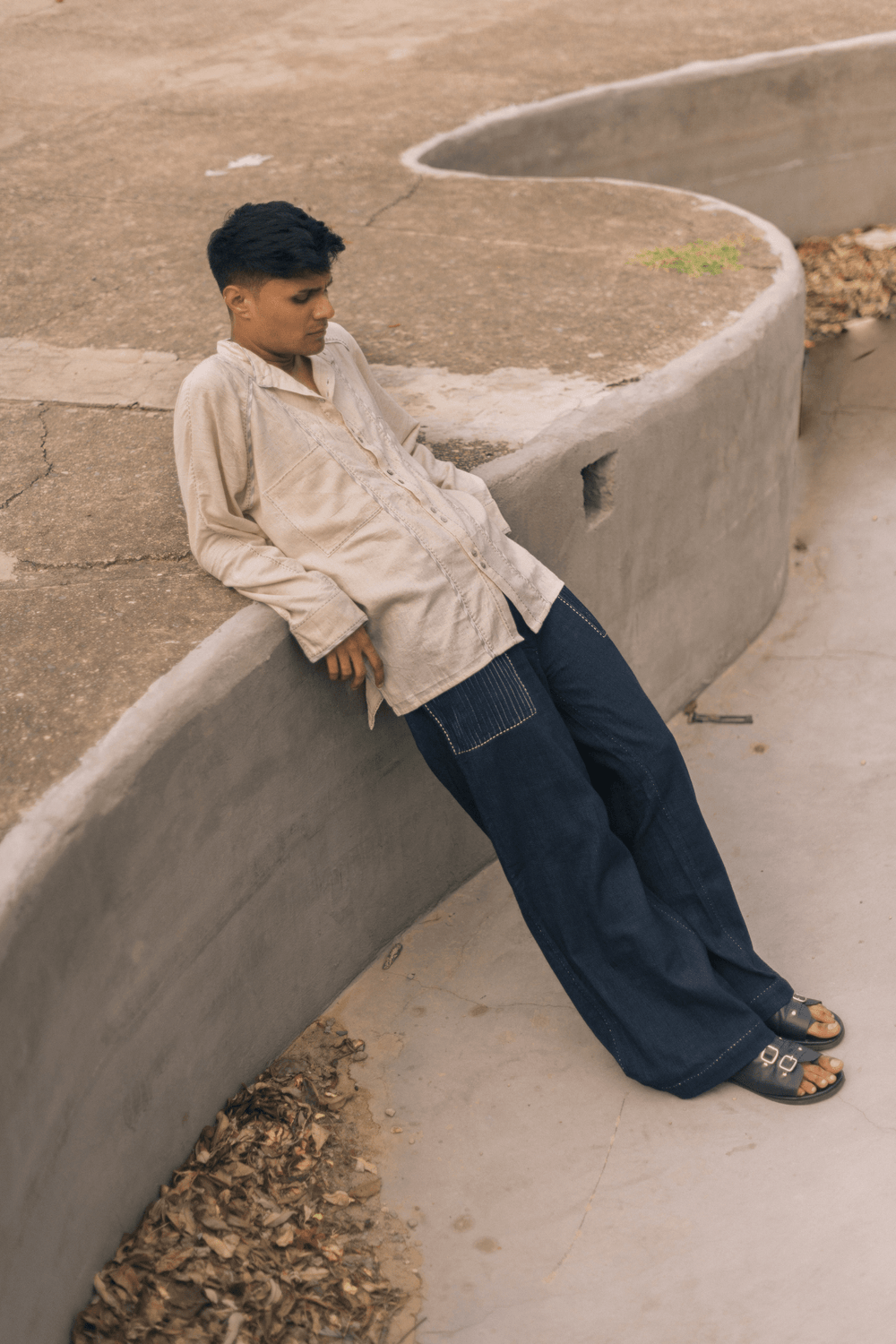 Seam Cotton Unisex Shirt - White by Lafaani at White Label Project