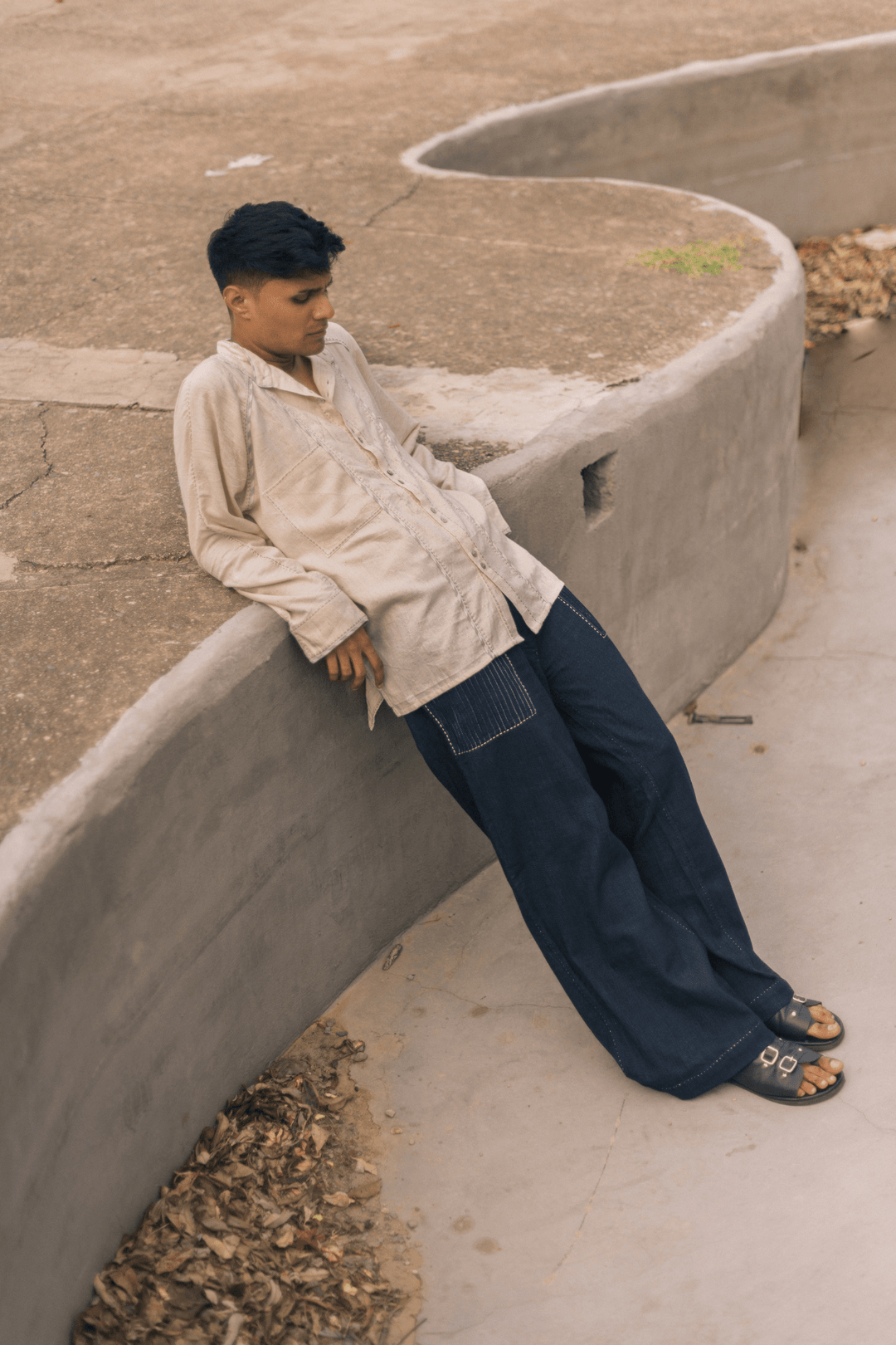 Seam Cotton Unisex Shirt - White by Lafaani at White Label Project