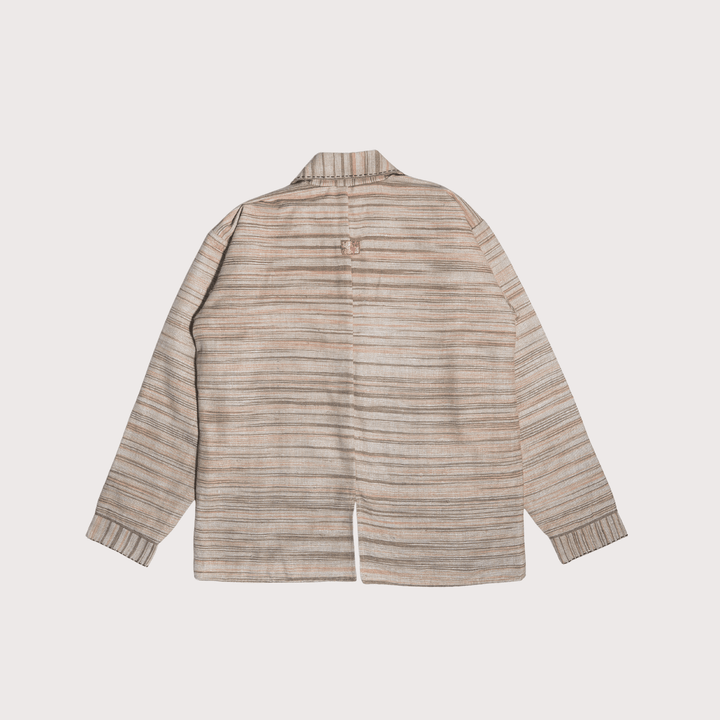 Unquiet Khadi Silk Shirt Jacket by Lafaani at White Label Project
