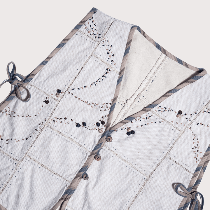 Unquiet Pique Lace Vest by Lafaani at White Label Project