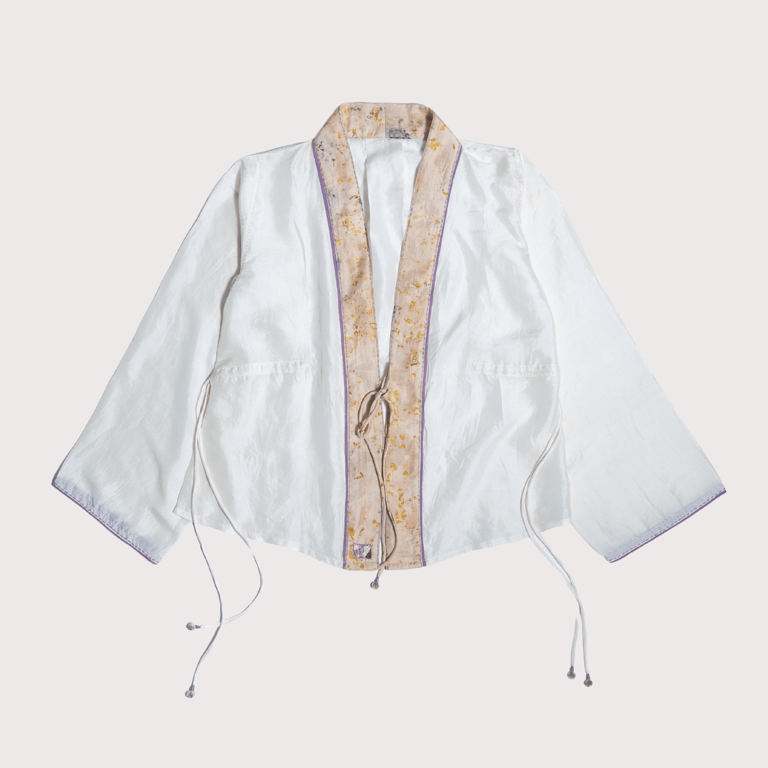 Unquiet Silk Kimono Blouse by Lafaani at White Label Project