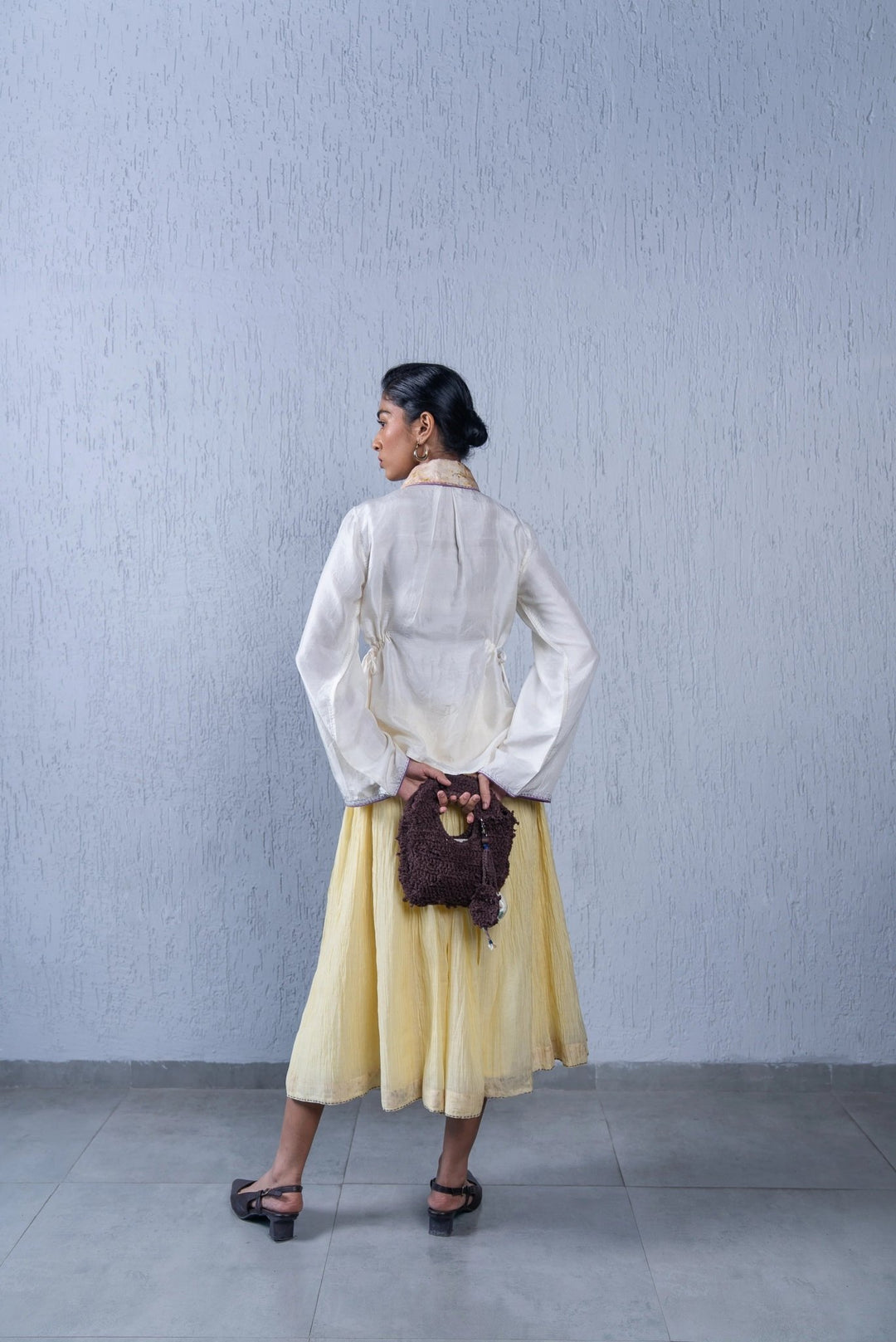 Unquiet Silk Kimono Blouse by Lafaani at White Label Project
