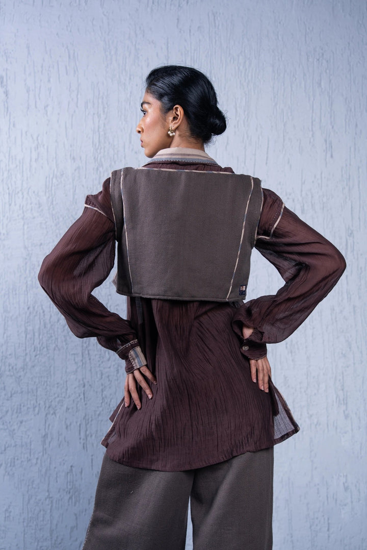 Unquiet Tie-up Blouse by Lafaani at White Label Project