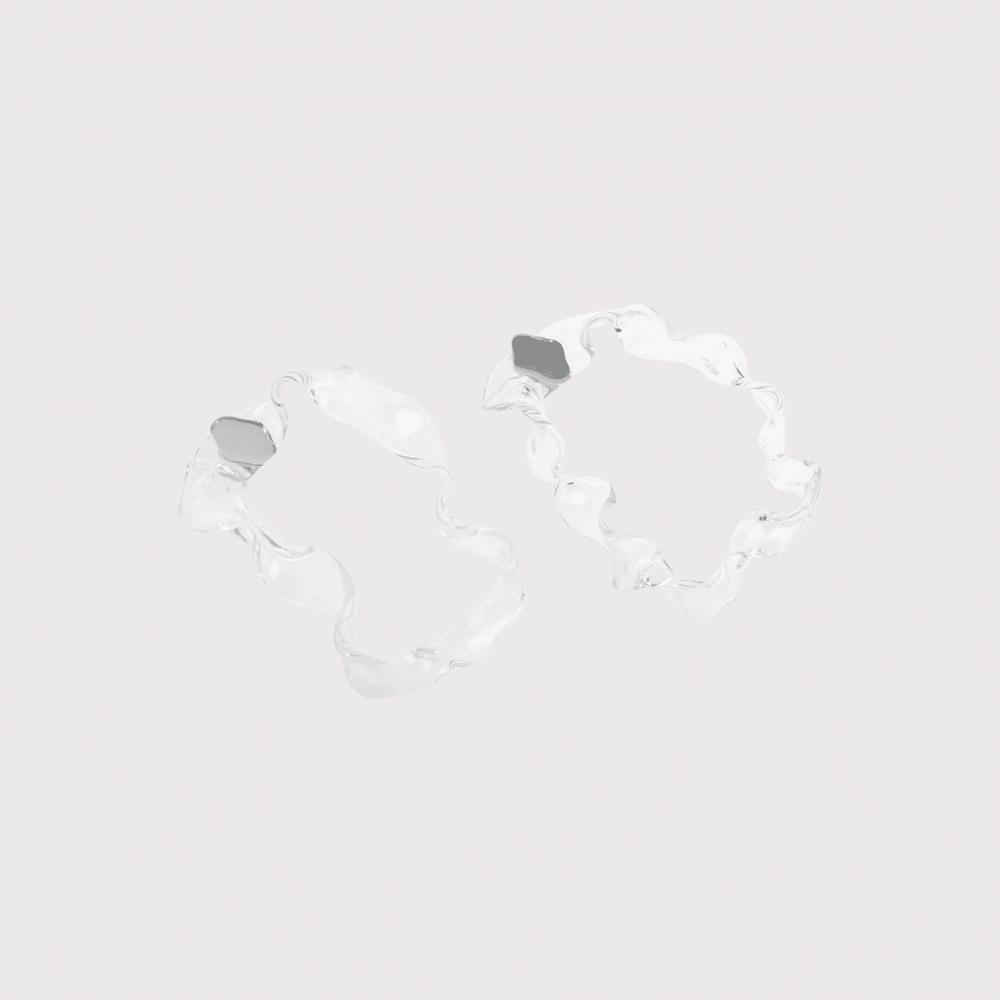 Glass Liquen Hoops by MAZ at White Label Project