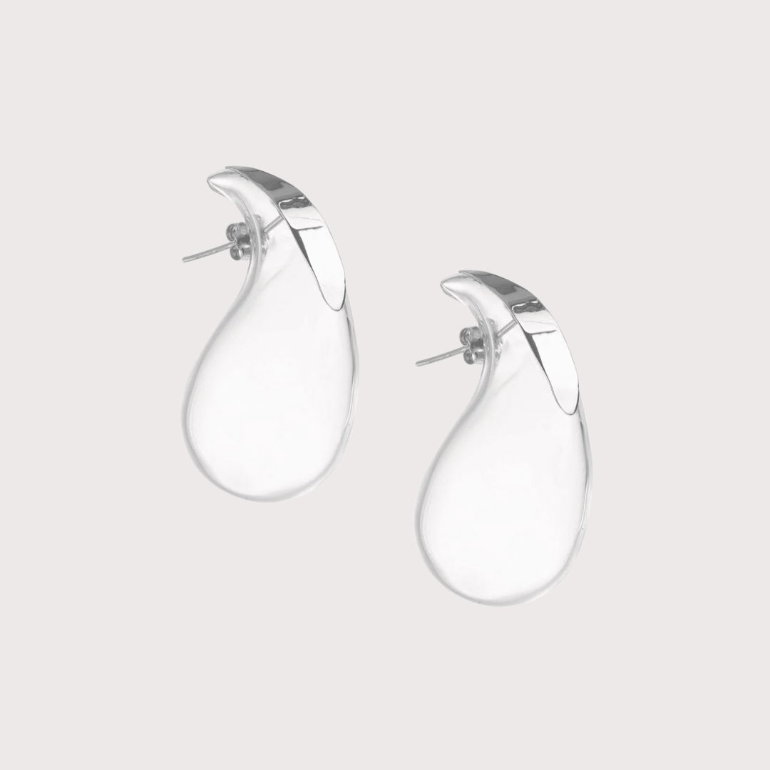 Large Glass Drop Earrings by MAZ at White Label Project