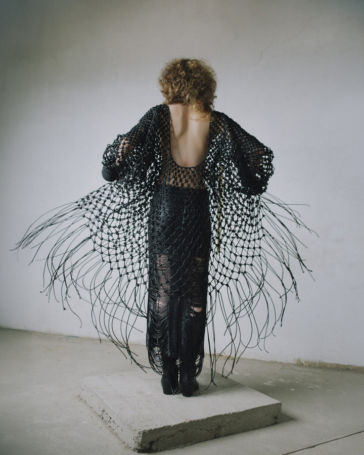 Macrame Mesh Shirt by MAZ at White Label Project