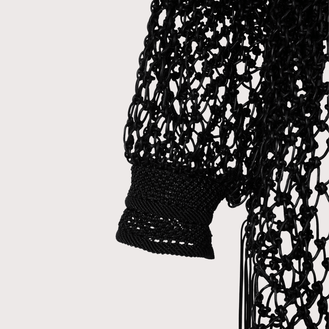 Macrame Mesh Shirt by MAZ at White Label Project