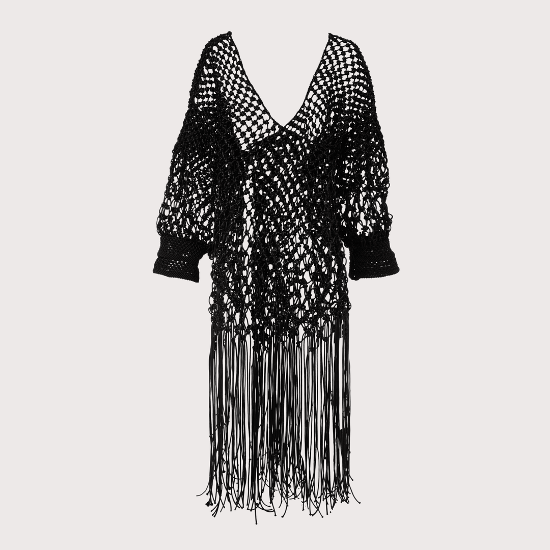 Macrame Mesh Shirt by MAZ at White Label Project