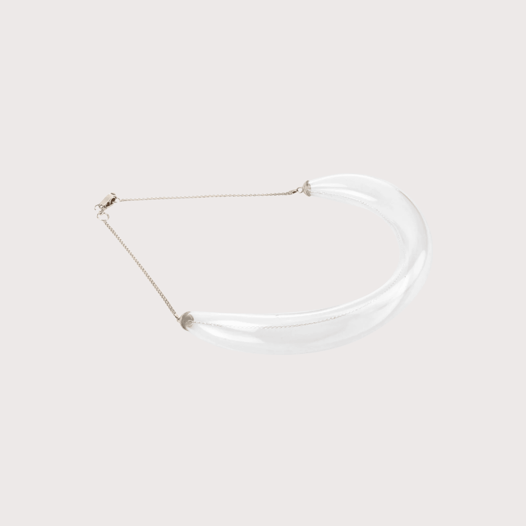 Slim Glass Choker by MAZ at White Label Project
