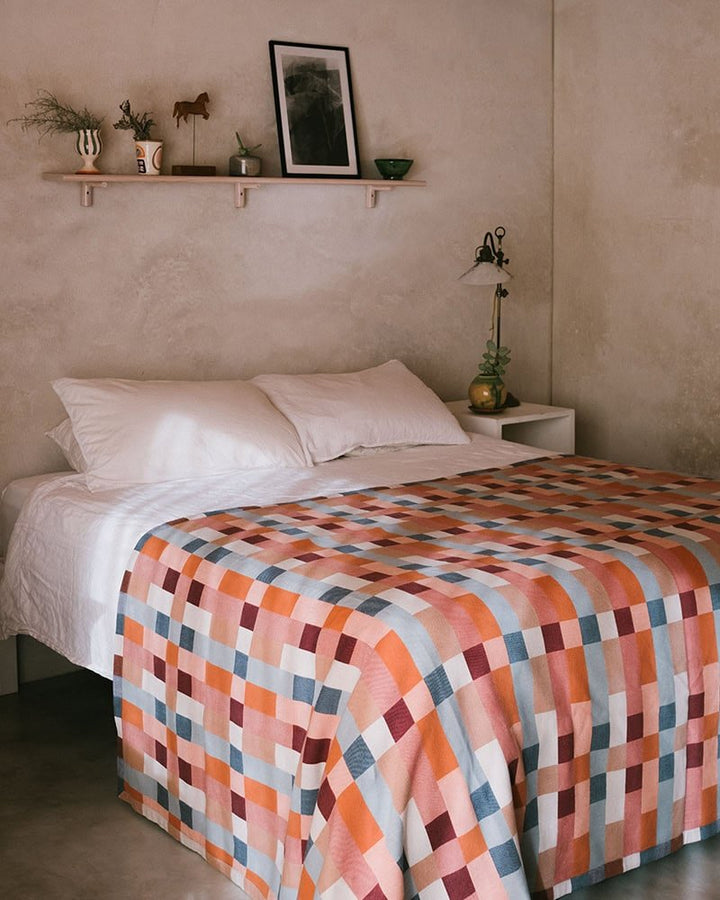 Bed Throw - Wild Fire by Mungo at White Label Project