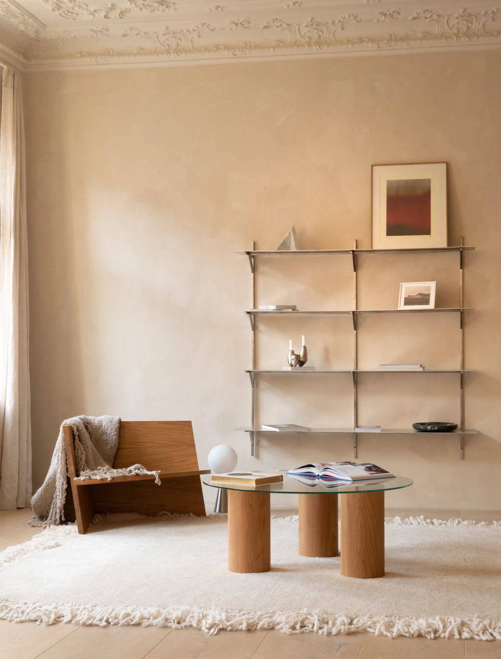 Aluminium Wall Shelf by Nuts and Woods at White Label Project