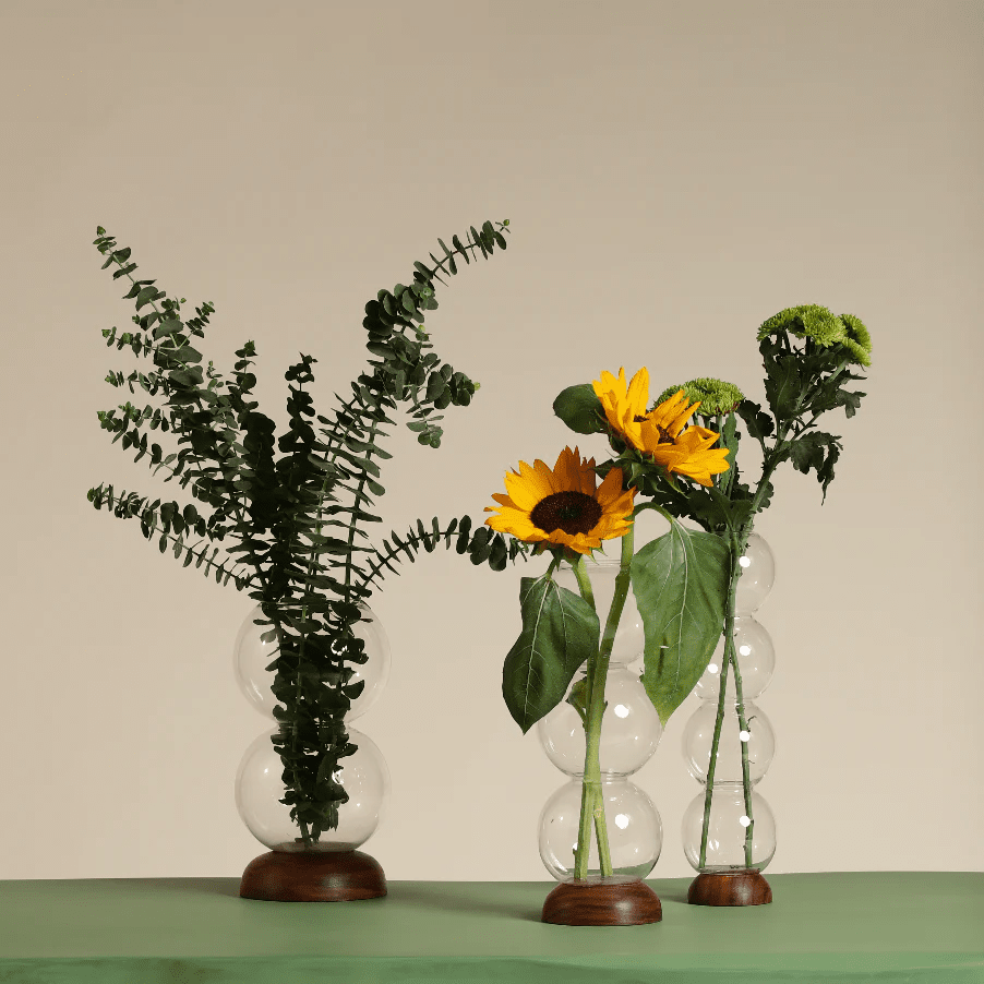 Ball Pack Vase - Set of 3 - Glass by Objectry at White Label Project