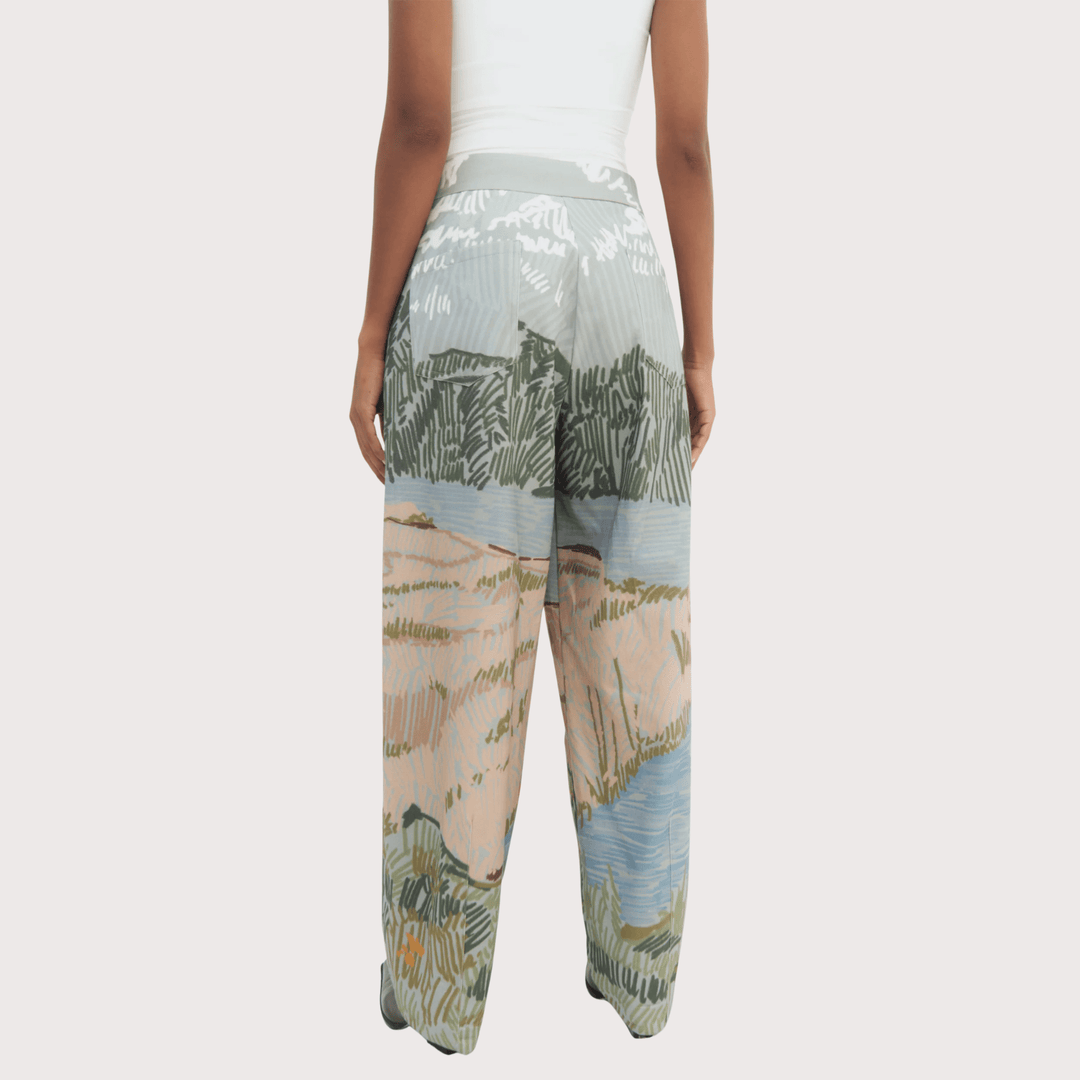 Bruma Curved Trousers by Olga Fisch at White Label Project