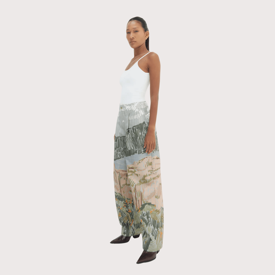 Bruma Curved Trousers by Olga Fisch at White Label Project