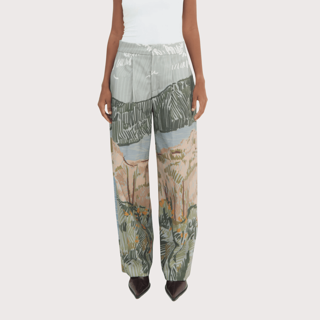 Bruma Curved Trousers by Olga Fisch at White Label Project