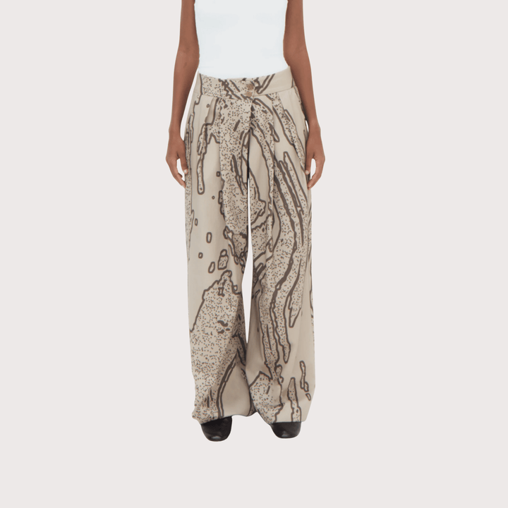 Laha Double Pleated Trousers by Olga Fisch at White Label Project