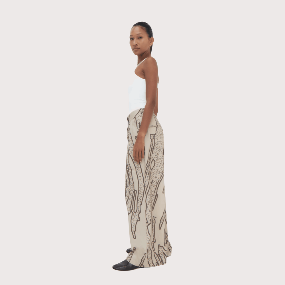 Laha Double Pleated Trousers by Olga Fisch at White Label Project