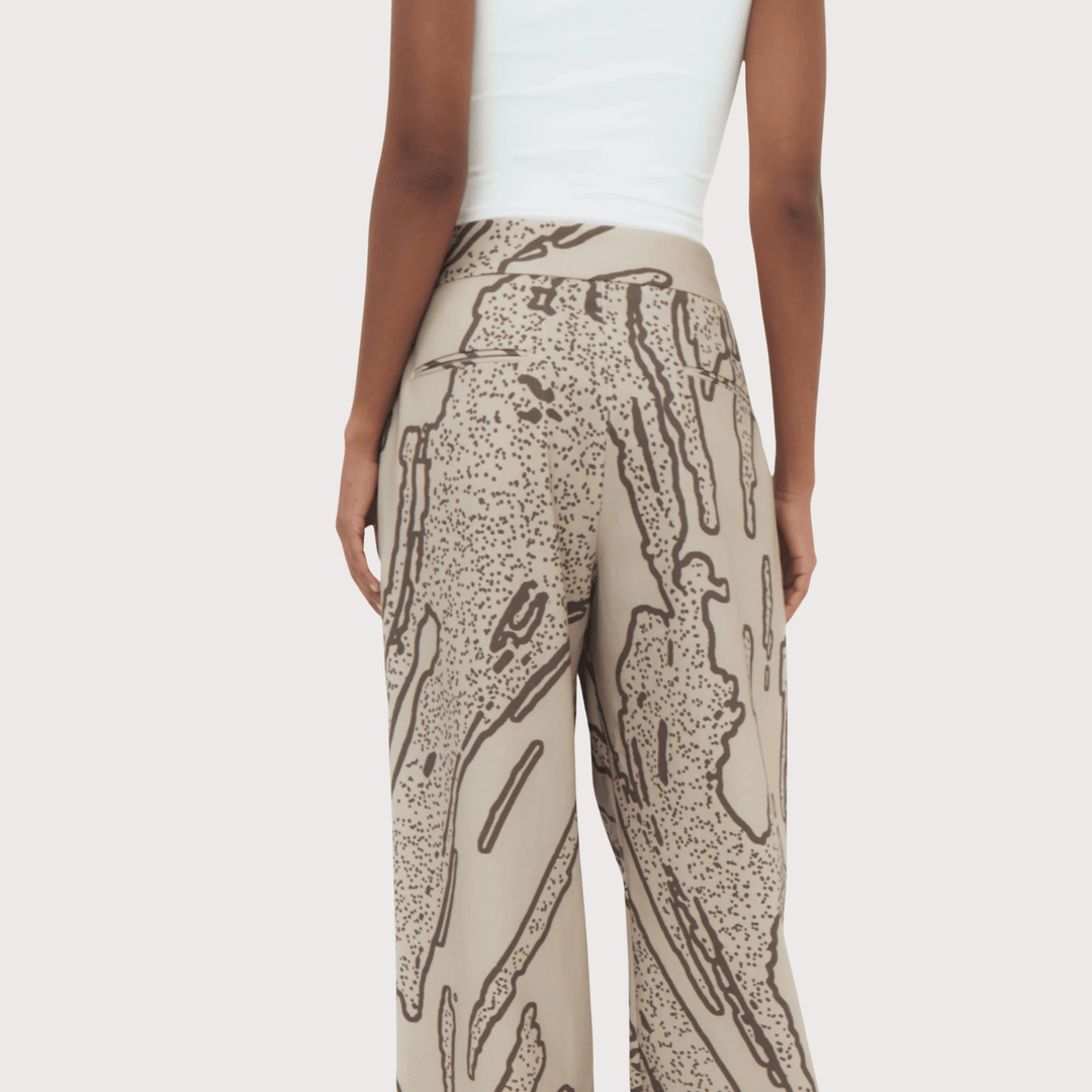 Laha Double Pleated Trousers by Olga Fisch at White Label Project
